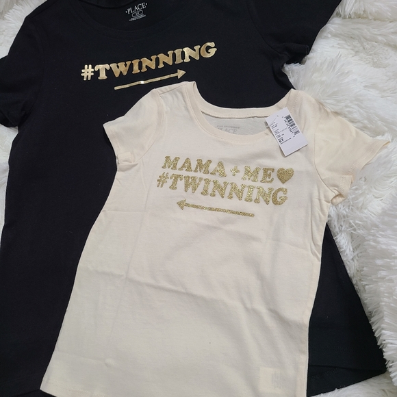 NEW Mommy and Me TWINING matching tees NWT - Picture 2 of 3